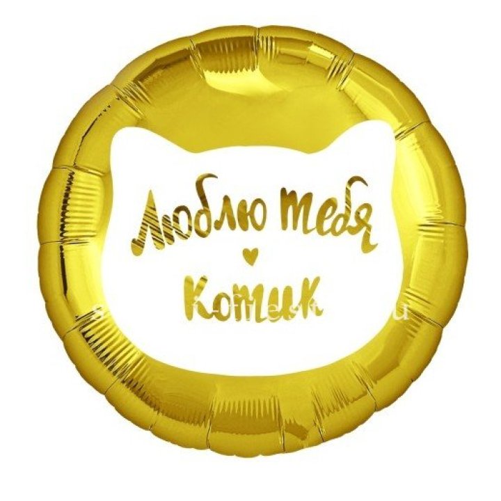 Фольгированный шар "Люблю тебя, Котик" в Волгограде
