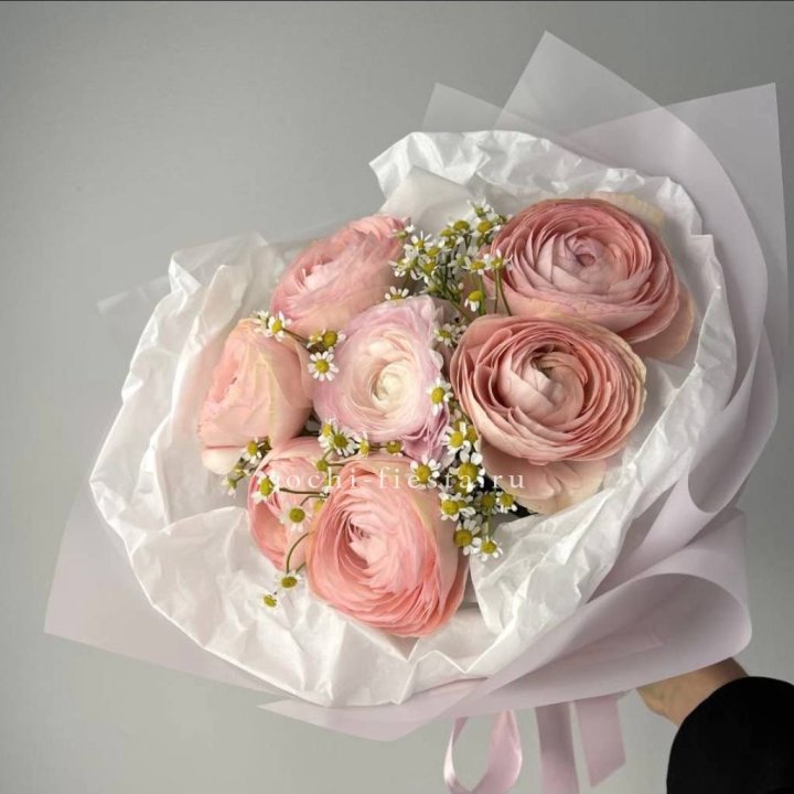 Ранункулюсы с ромашками в Волгограде