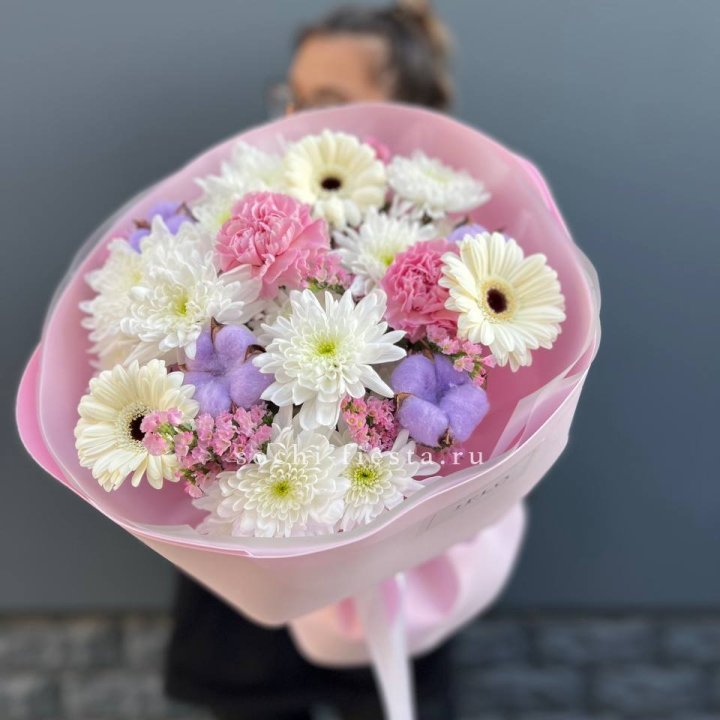 Букет цветов "Пинк спринг" в Волгограде