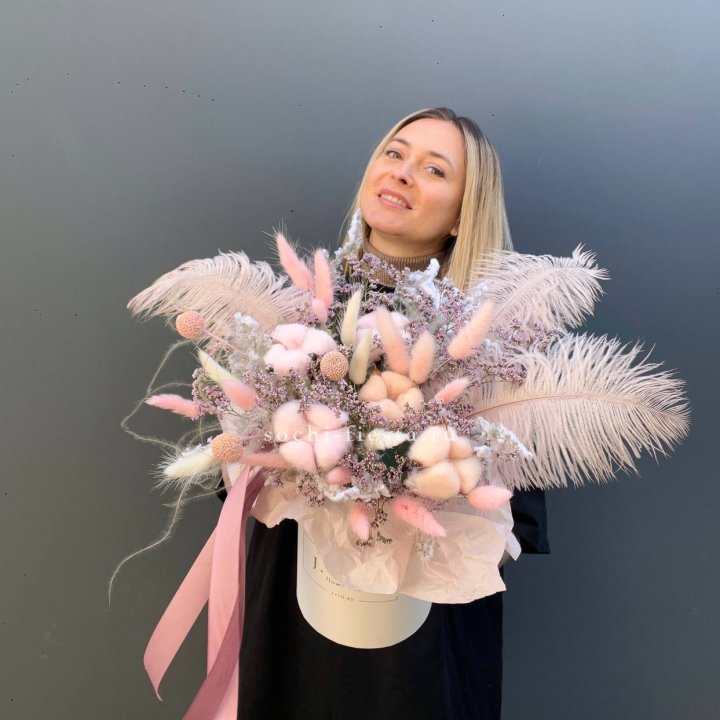 Авторский бокс с сухоцветами в Волгограде