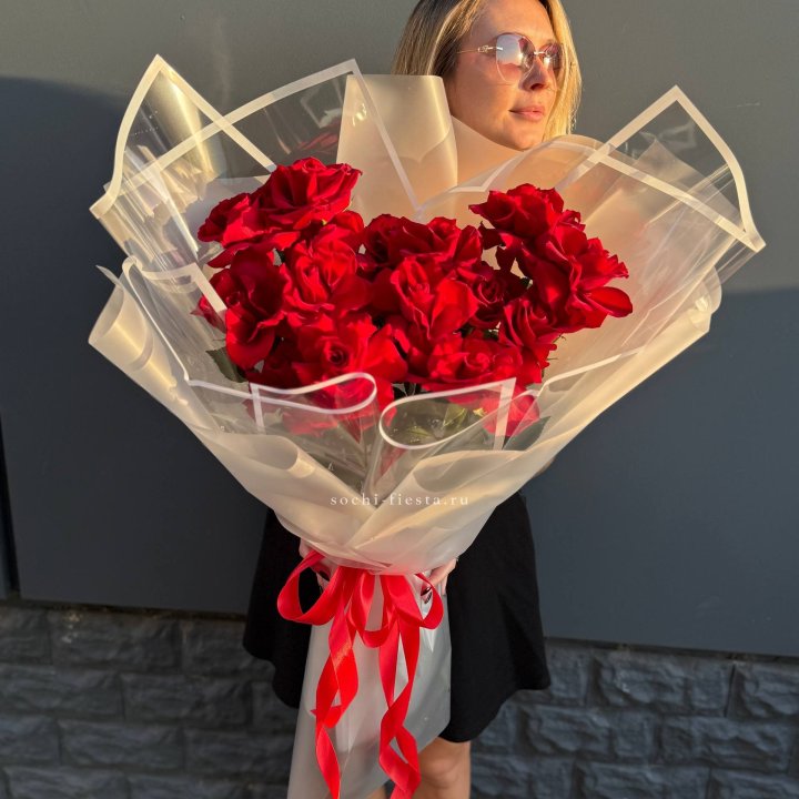  Букет  высоких роз 15 шт в Волгограде