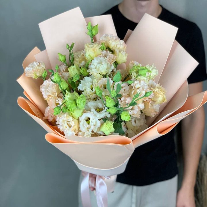 Букет эустом "Крем" в Волгограде