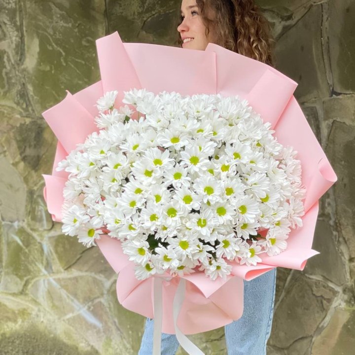  Букет хризантем "Крем" в Волгограде