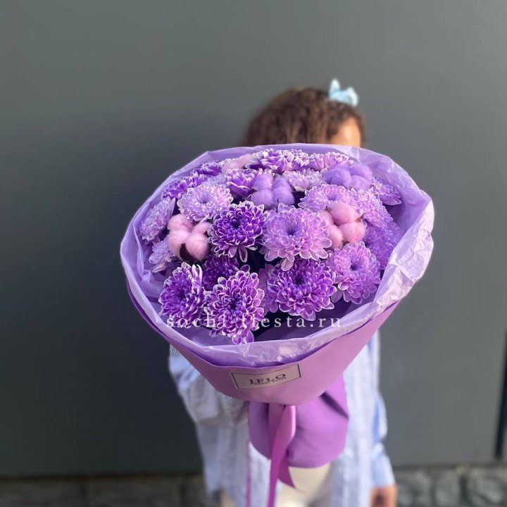 Хризантемы с хлопком в Волгограде