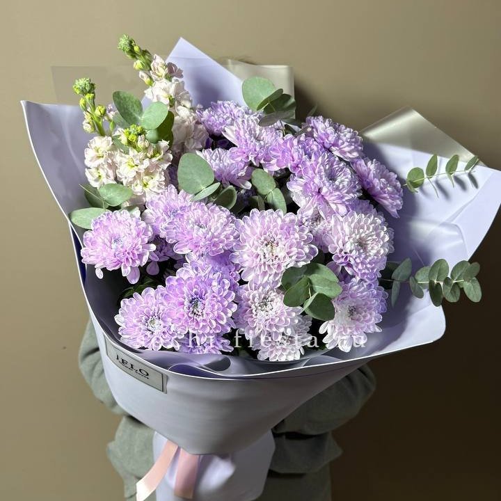 Дуо хризантема и маттиола в Волгограде