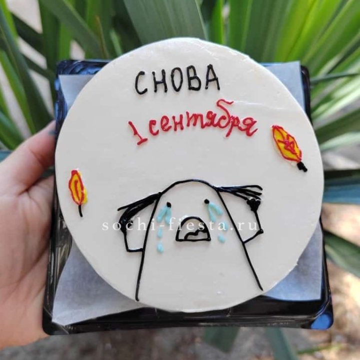 Бенто-торт "Не опять, а снова..." в Волгограде