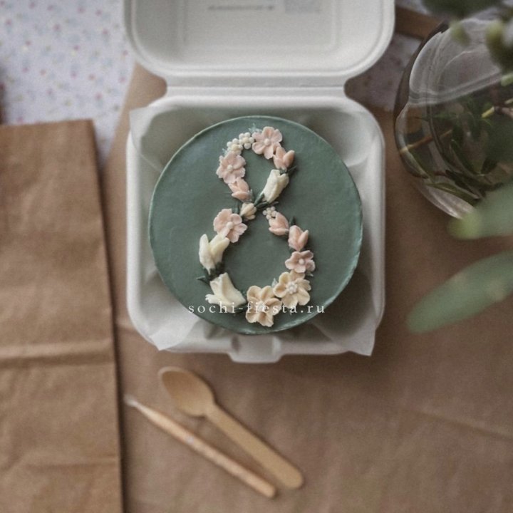 Бенто-торт "8 марта" green  в Волгограде