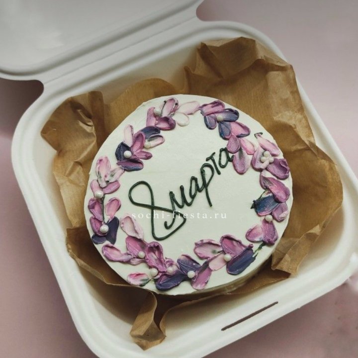 Бенто-торт "8 марта цветы"  в Волгограде