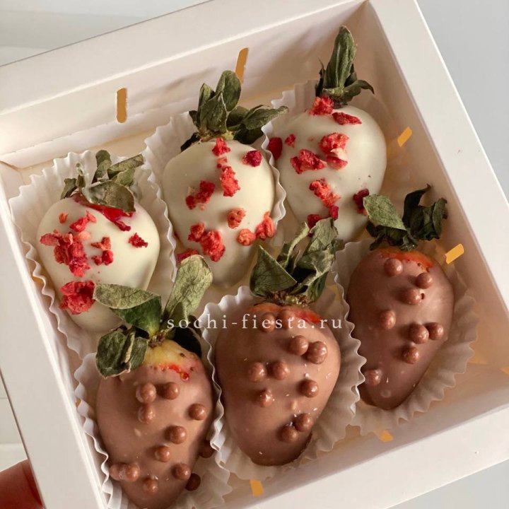 Клубника в шоколаде 6 ягод в Волгограде