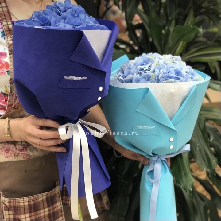 Букет с гортензией с пиджаком в Волгограде