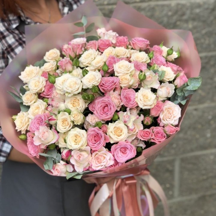 21 кустовая роза в Волгограде