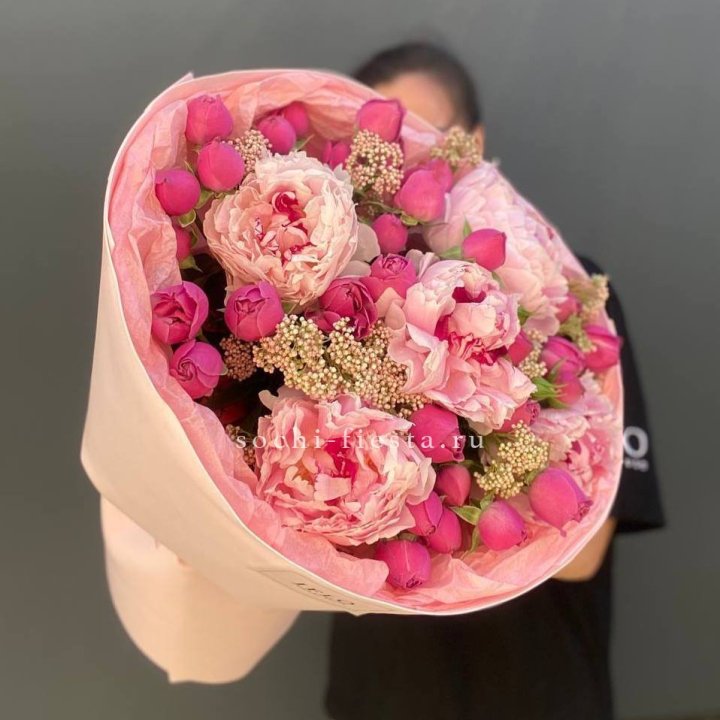  Букет с пионами "Преференс" в Волгограде