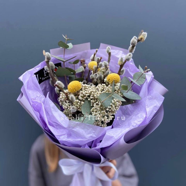 Букет с Вербой №1 в Волгограде