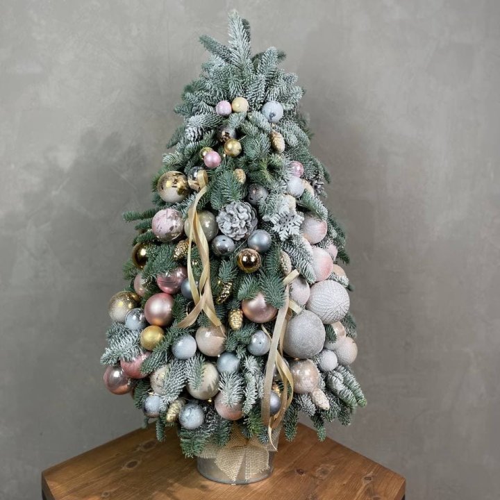 Новогодняя ёлка из веток датского нобилиса в Волгограде