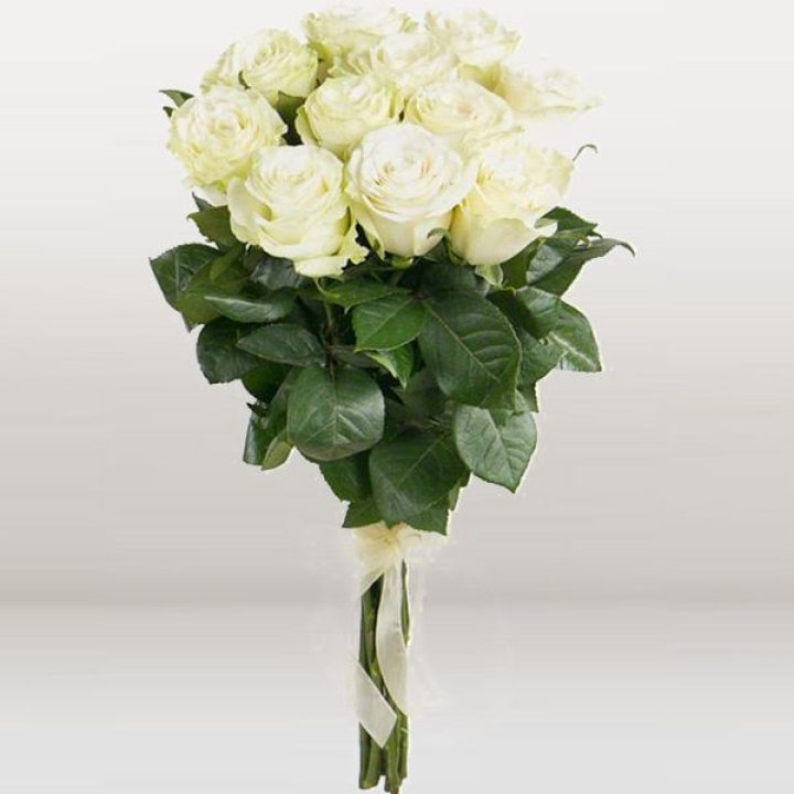 11 белых голландских роз в Волгограде