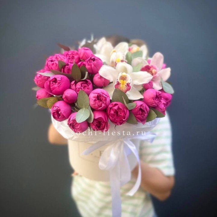 Бокс дуо мисти и орхидеи в Волгограде