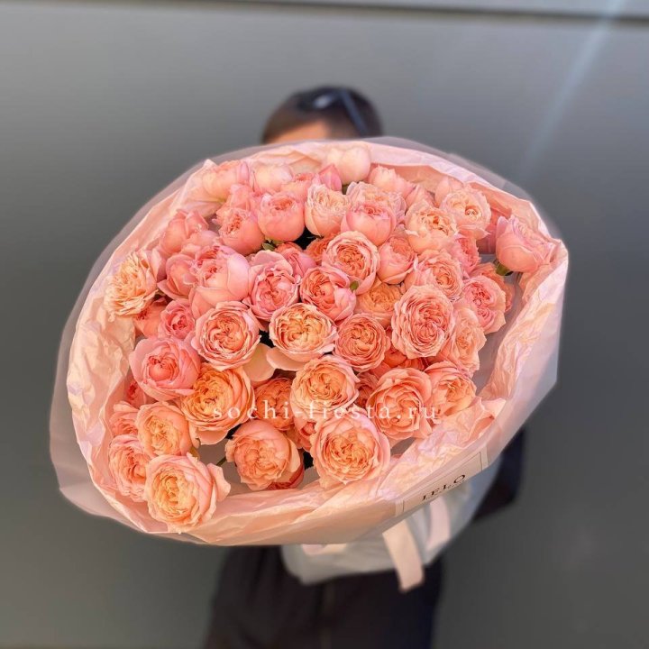 Букет из 21 пионовидной розы Джульетта в Волгограде