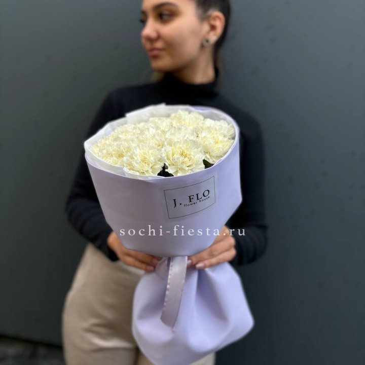 Букет белых диантусов в Волгограде