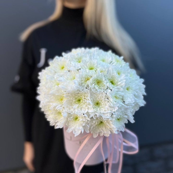 Коробка с хризантемами №1 в Волгограде