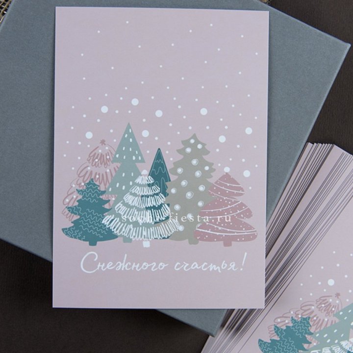 Открытка к букету "Снежного счастья" в Волгограде