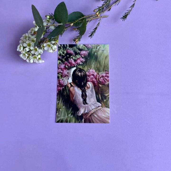 Открытка к букету "Среди пионов" в Волгограде