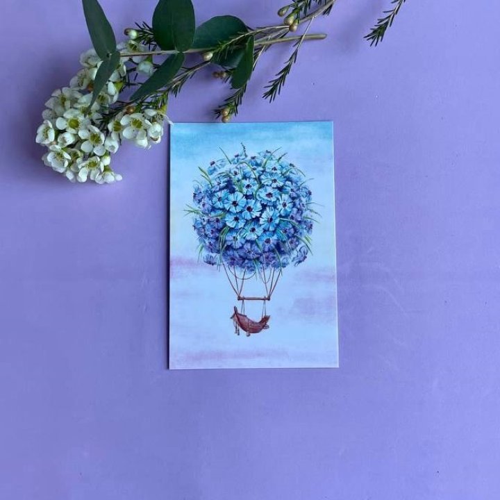 Открытка к букету "Флоростат" в Волгограде