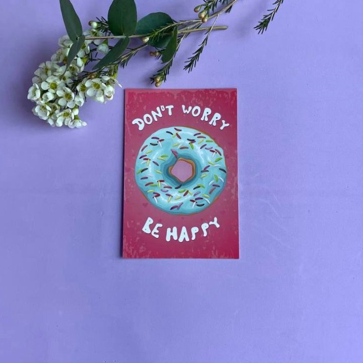 Открытка к букету "Не волнуйся..." в Волгограде