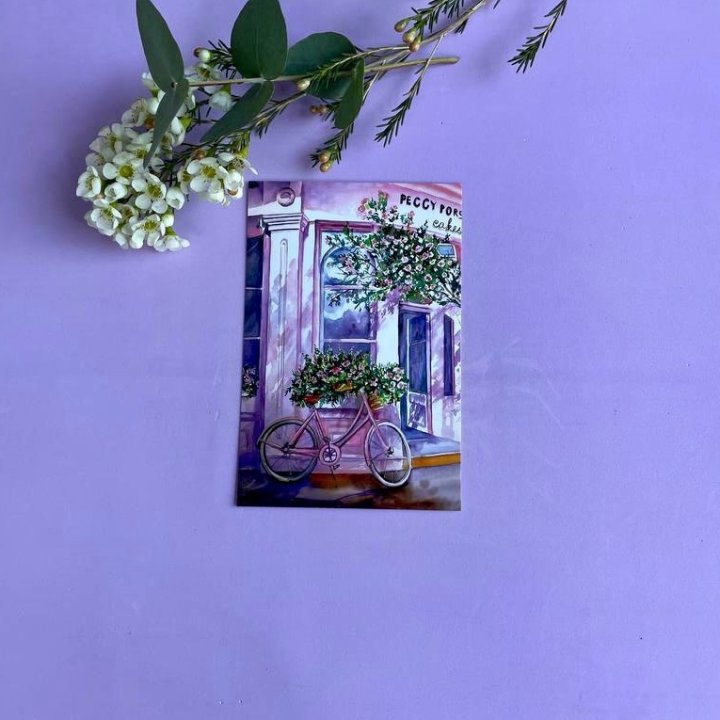 Открытка к букету "Розовый" в Волгограде