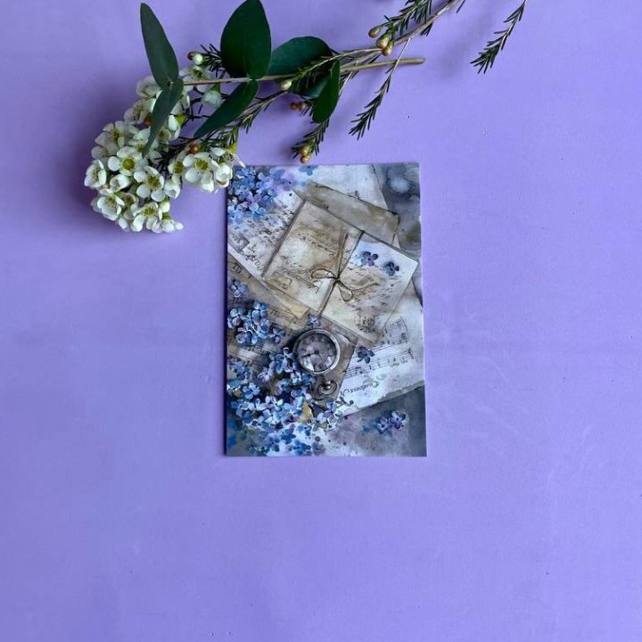 Открытка к букету "Время" в Волгограде