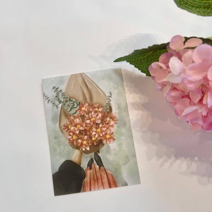 Открытка к букету "Букет" в Волгограде