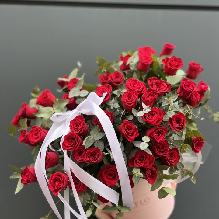 45 Красных роз в боксе "Сеньёрита" в Волгограде