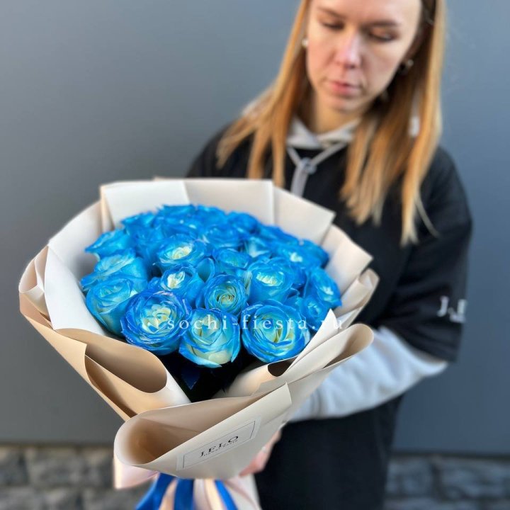 Букет синих роз блю логан в Волгограде