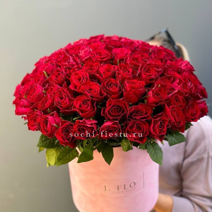 101 кенийская роза в цилиндре в Волгограде