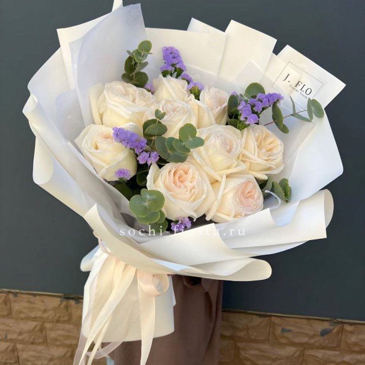 Букет из роз Вайт охара в Волгограде