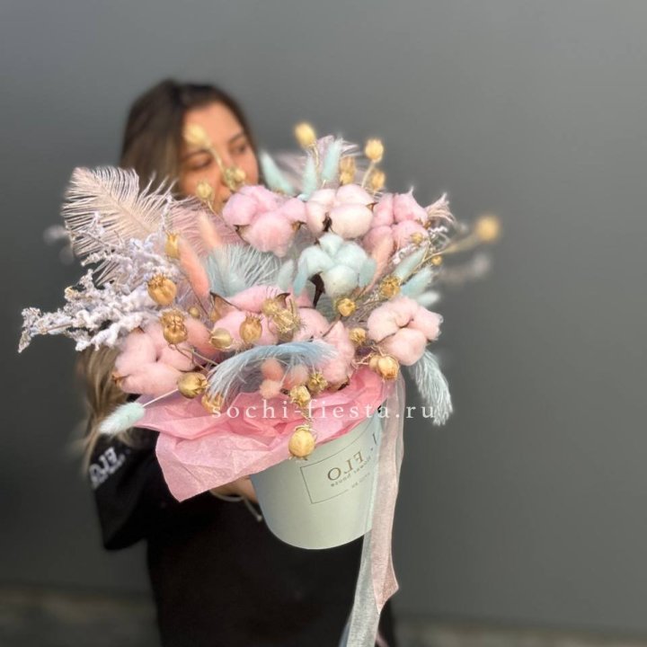 Авторский бокс с сухоцветами №2 в Волгограде