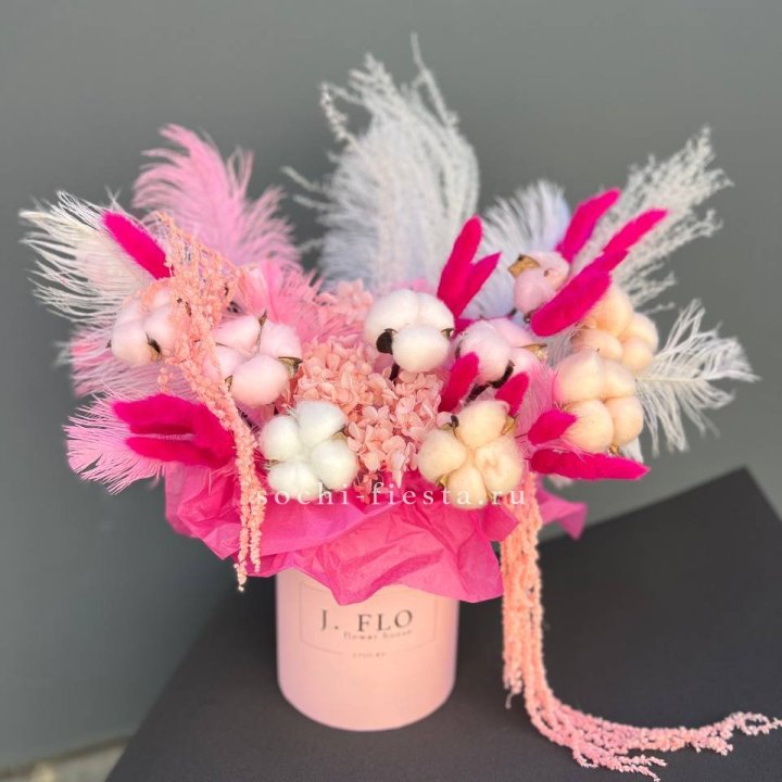 Авторский бокс с сухоцветами №1 в Волгограде