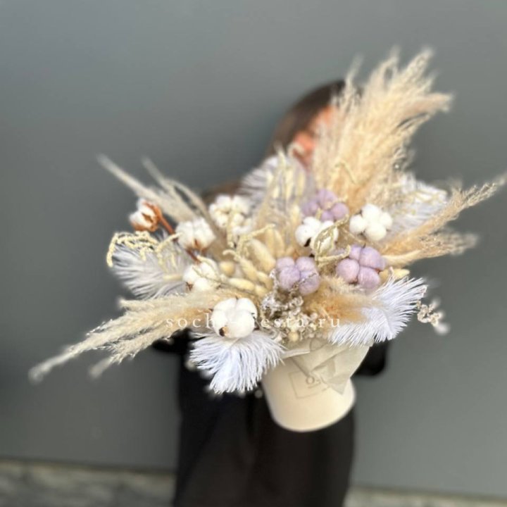 Авторский бокс с сухоцветами №3 в Волгограде