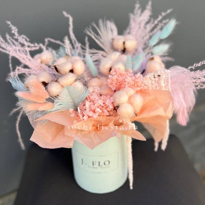 Авторский бокс с сухоцветами №3 в Волгограде