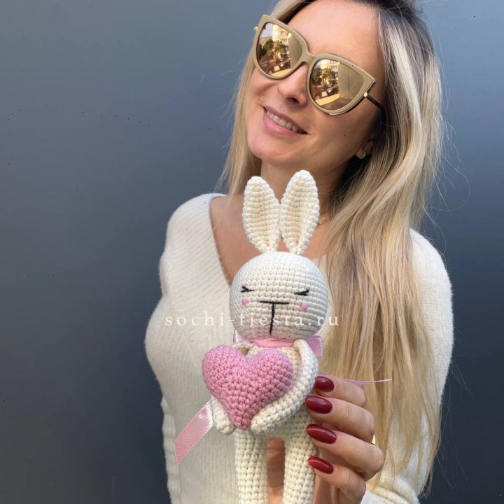 Зайка с сердцем ручной работы в Волгограде