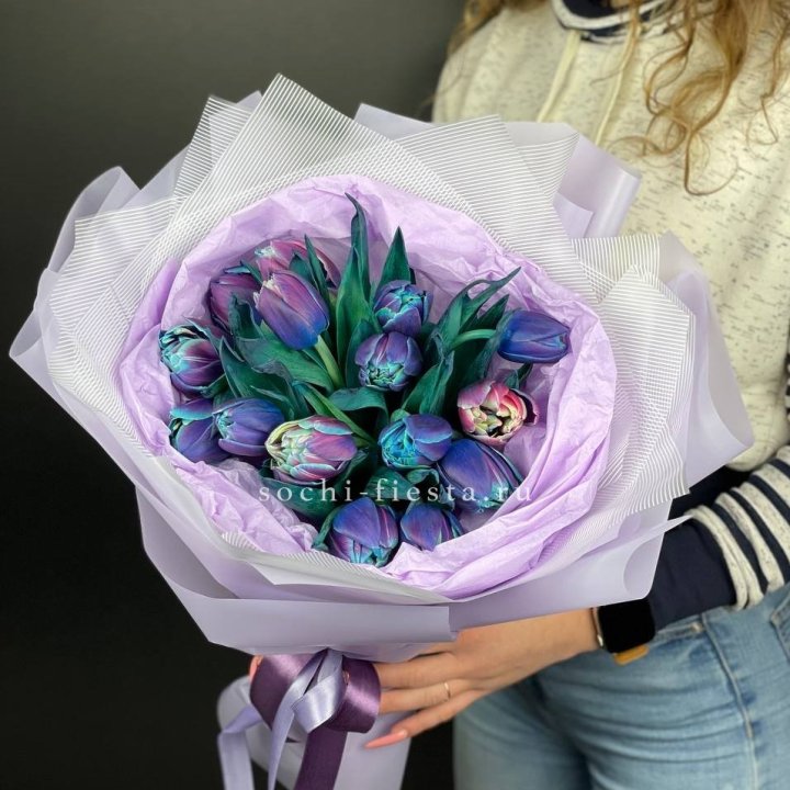 Букет тюльпанов "Пандора" в Волгограде