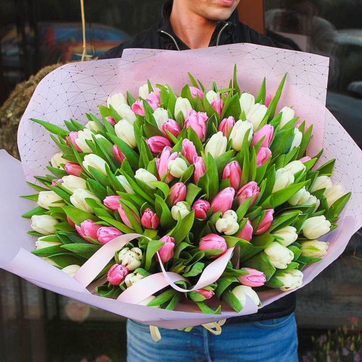 101 тюльпан микс в Волгограде